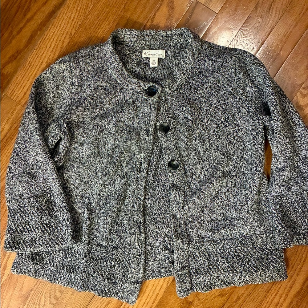 Kim Rogers Gray Women's Cardigan Sweater